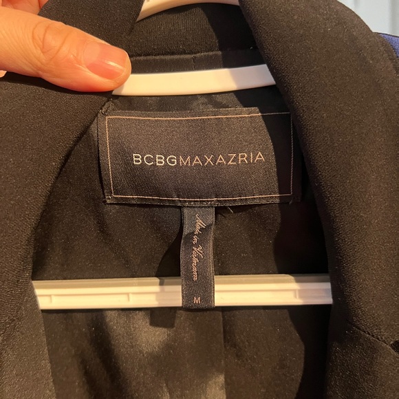 BCBGMaxAzria Women's Black and Blue Blazer - Picture 4 of 4